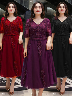 ชุดราตรีคนอ้วน ชุดราตรีไซส์ใหญ่ สาวอวบ ชุดราตรีสาวอวบ ชุดออกงานสาวอวบ ชุดออกงานคนอ้วน