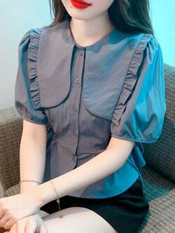 เสื้อเชิ้ตผู้หญิงใส่ทํางาน 390 บาทต่อชิ้น ฟรีค่าจัดส่ง