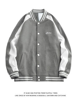 เสื้อแจ็คเก็ตเบสบอล เสื้อคลุม เสื้อแขนยาวสไตล์เกาหลี