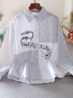 เสื้อลินิน เสื้อผ้าฝ้ายลินิน เสื้อเชิ้ตผ้าลินิน ปักลายสวยๆด้วยด้าย สไตล์VINTAGE