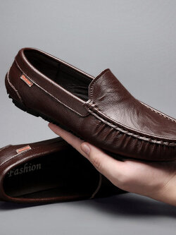 รองเท้าหนังผู้ชาย มีไซส์39-44 รองเท้าโลฟเฟอร์ชาย Slip-On Shoes