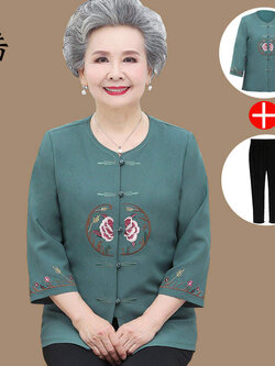 เสื้อคุณยาย เสื้อผู้วัยอายุ60-70ปี เสื้ออาม่า เสื้อผู้สูงอายุ