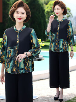 เสื้อผ้าคุณแม่วัย 60 เสื้อคนแก่ผู้หญิงวัย60