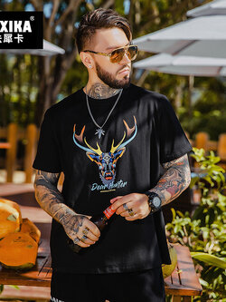 เสื้อยืดผู้ชายอ้วน S-5XL(อกเสื้อ39-51นิ้ว)