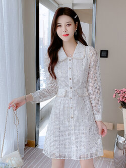 ชุดเดรสสั้น ชุดเดรสสั้นลายดอก ชุดเดรสสั้นวัยรุ่น By Meiyi women's clothing