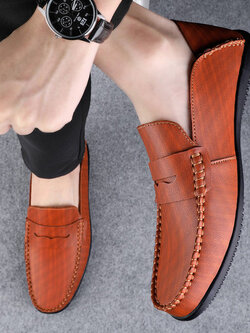 รองเท้าหนังผู้ชาย มีไซส์39-44 รองเท้าโลฟเฟอร์ชาย Slip-On Shoes