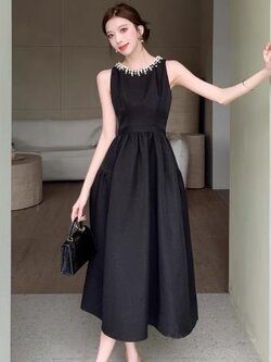 เดรสสีดำสุภาพ เรียบหรู ดูดี เหมาะกับทุกโอกาส | เดรสผู้หญิงแฟชั่นสุภาพ