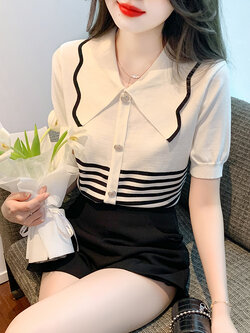 เสื้อผ้าวัยรุ่นเกาหลี เสื้อยืดวัยรุ่นผู้หญิง มีขนาด S M L XL