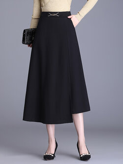 กระโปรงยาว กระโปรงยาวทรงเอ กระโปรงทำงาน