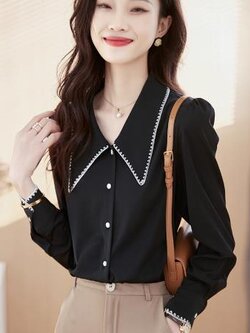 เสื้อสีดำสุภาพ เรียบหรู ดูดี เหมาะกับทุกโอกาส | เสื้อผู้หญิงสุภาพ