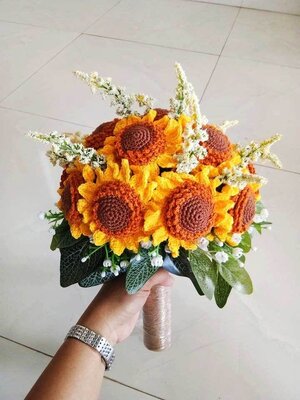 ช่อดอกไม้ถัก,ดอกกุหลาบถัก,ทานตะวันถัก,ลาเวนเดอร์ถัก,ดอกไม้ถักโครเชต์,ดอกไม้ถักไหมพรม,ช่อดอกไม้,ดอกไม้วาเลนไทน์,ช่อดอกไม้รับปริญญา,ช่อดอกไม้คู่รัก,ของขวัญวาเลนไทน์,crochet,flowers