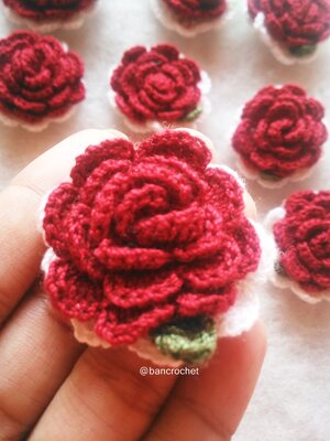 ดอกไม้ถัก,ดอกไม้ไหมพรม,flowers crochet,crochet flowers, crochet fruits,กุหลาบถัก,กุหลาบจิ๋วถัก,กุหลาบถักไหมพรม