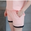 Set_bp1664 ชุดเซ็ท 2 ชิ้น(เสื้อ+กางเกง) เสื้อคอวีแขนสั้น+กางเกงขาสั้นเอวยืดมีกระเป๋าข้าง ผ้าคอตตอนเนื้อดีนุ่มใส่สบาย