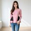 Blouse1804 เสื้อแฟชั่นแขนยาวแต่งระบาย ซิปหลังใส่ง่าย ผ้าไหมอิตาลีเนื้อดีนุ่มใส่สบาย งานสวยใส่เที่ยว/ใส่ทำงานได้ มี 4 สี น้ำเงิน, โอลด์โรส, เขียว, น้ำตาล