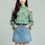 🌷 Blouse4012 เสื้อชีฟองแขนยาวเว้าไหล่ลายดอกไม้ ผ้าชีฟองเนื้อนุ่มละมุน พริ้วสวยให้ลุคหวานอ่อนโยนสุดๆ