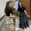 Dress4693 เดรสยาวทรงขนมชั้นไซส์ใหญ่ ด้านบนเป็นผ้าคอตตอนยืดหยุ่นสีพื้นดำตัดต่อกระโปรงเอวยางยืดต่อระบายเป็นชั้นๆ ผ้าไมโครเนื้อดี งานน่ารักใส่เที่ยวชิลด์ๆ หรือวันสบายๆ ก็น่ารักดูดี มีติดตู้ไว้ใส่ได้เรื่อยๆ มี 2 สี ดำ, ขาว