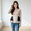 Blouse1804 เสื้อแฟชั่นแขนยาวแต่งระบาย ซิปหลังใส่ง่าย ผ้าไหมอิตาลีเนื้อดีนุ่มใส่สบาย งานสวยใส่เที่ยว/ใส่ทำงานได้ มี 4 สี น้ำเงิน, โอลด์โรส, เขียว, น้ำตาล