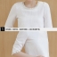 Set_bs1455 ชุดเซ็ท 2 ชิ้น(เสื้อ+กระโปรง) เสื้อแขนสามส่วนสีขาวครีมแต่งแถบวิ้งๆ ช่วงคอและแขน+กระโปรงบานซิปหลังสีขาวครีมเข้าชุด ผ้าวาฟเฟิลเนื้อหนาเรียบสวยยืดขยายได้ งาน Set เข้าชุด ใส่แล้วน่ารักมาก