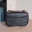 Louis Vuitton Black Calfskin Embroidered New Wave Chain MM
