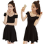 🖤 Dress4485 เดรสเปิดไหล่สีดำสุดคลาสสิก แต่งลูกไม้ฉลุ เรียบหรูดูแพงในทุกโอกาส