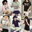 Blouse3846 รวมเสื้อยืดแฟชั่นเกาหลีหลายแบบหลายลาย ผ้าคอตตอนเนื้อดีใส่สบาย ผ้านุ่มน่าใส่ยืดหยุ่นได้เยอะ งานสวยแมทช์ง่าย ใส่กับอะไรก็เข้า