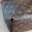 Louis Vuitton Red Calfskin/ Monogram Tuileries Besace Bag