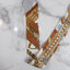 Hermes Caramel/White/Bronze Brides et Gris Silk Twilly Scarf (1 เส้น)