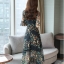 Dress4624 Maxi Dress แม็กซี่เดรส/ชุดเดรสยาวลายผีเสื้อพื้นสีดำ ซิปข้างใส่ง่าย มีซับในอย่างดี ผ้าชีฟองเนื้อดีนุ่มใส่สบาย งานดีทรงดีลายสวย ชุดเดียวสวยจบ สวมใส่ได้ทุกโอกาส