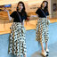 Dress4654 เดรสยาวทรงขนมชั้นโทนสีดำครีม ด้านบนเป็นผ้าคอตตอนยืดหยุ่นสีพื้นดำตัดต่อกระโปรงเอวยางยืดต่อระบายเป็นชั้นๆ ผ้าไมโครเนื้อดี งานน่ารักใส่เที่ยวชิลด์ๆ หรือวันสบายๆ ก็น่ารักดูดี มีติดตู้ไว้ใส่ได้เรื่อยๆ