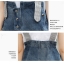 Dress4580 ชุดเอี๊ยมกระโปรงยีนส์สายบ่าแต่งเพชร มีกระเป๋าข้างและหลัง แต่งกระดุมหน้า ผ้ายีนส์แท้เนื้อดีนุ่มใส่สบาย งานดีดีเทลเก๋ๆ ใส่ได้ทุก Season แมทช์กับเสื้อทรงไหนก็น่ารัก รุ่นนี้มีติดตู้ไว้ใส่ได้เรื่อยๆ (ไม่รวมเสื้อตัวในจ้า)
