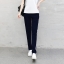 Trousers487 กางเกงขายาวทรงสปอร์ตสีพื้นแต่งแถบสีขาว เอวสม็อคยางยืด กระเป๋าสองข้าง ผ้าคอตตอนเนื้อนุ่มยืดขยายได้เยอะ **พร้อมส่งสีแดงสีเดียวค่ะ