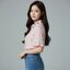 🦋 Blouse3720 เสื้อเชิ้ตลายสก็อตแขนสามส่วนระบาย คอปกปักผีเสื้อ เพิ่มมิติและความพิเศษไม่ซ้ำใคร ดีไซน์หวานละมุนกำลังดี