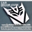 TRANSFORMER - ขนาด 9.5 X 9.5 CM โลโก้ทรานฟอร์มเมอร์ ติดรถ Logo Transformer