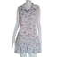 Dress3369 ชุดเดรสคอปกเชิ้ตกระดุมหน้าชายระบาย ผ้าคอตตอนเนื้อนิ่มลายริ้วแต่งลายเชอร์รี่ มี 4 โทนสี ครีม เทา ชมพู แดง