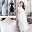 Dress4608 เดรสยาวลูกไม้แขนยาวทรงสวย ซิปข้าง มีซับในอย่างดีทั้งชุด ผ้าลูกไม้เกรดพรีเมียมเนื้อดีลายสวยเนื้อหนามีน้ำหนัก งานสวยเรียบหรูเหมือนราคาหลักพัน ใส่ออกงานได้ มี 2 สี ขาว, ดำ