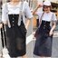 Dress4580 ชุดเอี๊ยมกระโปรงยีนส์สายบ่าแต่งเพชร มีกระเป๋าข้างและหลัง แต่งกระดุมหน้า ผ้ายีนส์แท้เนื้อดีนุ่มใส่สบาย งานดีดีเทลเก๋ๆ ใส่ได้ทุก Season แมทช์กับเสื้อทรงไหนก็น่ารัก รุ่นนี้มีติดตู้ไว้ใส่ได้เรื่อยๆ (ไม่รวมเสื้อตัวในจ้า)