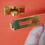 Hermes Orange Poppy Togo Leather Kelly 28 GHW