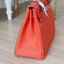 Hermes Orange Poppy Togo Leather Kelly 28 GHW