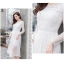 Dress4608 เดรสยาวลูกไม้แขนยาวทรงสวย ซิปข้าง มีซับในอย่างดีทั้งชุด ผ้าลูกไม้เกรดพรีเมียมเนื้อดีลายสวยเนื้อหนามีน้ำหนัก งานสวยเรียบหรูเหมือนราคาหลักพัน ใส่ออกงานได้ มี 2 สี ขาว, ดำ