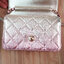 Chanel Rose Pink Metallic Lambskin Like A Wallet Flap GHW