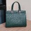 Gucci Green Grain Calfskin Zumi Top Handle Bag