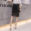 Skirt386 กระโปรงลูกไม้สีดำทรงเข้ารูปซิปหลังผูกโบว์เอวมีซับใน ผ่าชายเล็กน้อยเพื่อความคล่องตัว งานสวยดูดี แมทช์กับเสื้อทรงไหนก็เข้า ใส่เที่ยว/ใส่ทำงานได้