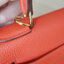 Hermes Orange Poppy Togo Leather Kelly 28 GHW