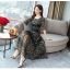Dress4624 Maxi Dress แม็กซี่เดรส/ชุดเดรสยาวลายผีเสื้อพื้นสีดำ ซิปข้างใส่ง่าย มีซับในอย่างดี ผ้าชีฟองเนื้อดีนุ่มใส่สบาย งานดีทรงดีลายสวย ชุดเดียวสวยจบ สวมใส่ได้ทุกโอกาส