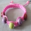 สร้อยข้อมือเชือกร่มแบบเลื่อนได้#Bra012 size8"