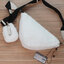 Prada Bianco Spugna Triangle Crossbody 1BH190