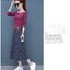 Set_bs1775 ชุดเซ็ท 2 ชิ้น(เสื้อ+กระโปรง) เสื้อแขนยาวคอปาดสีม่วงเปลือกมังคุด + กระโปรงยาวลายริ้วสีกรมแต่งกระดุมหน้าผ้าคอตตอนยีนส์เนื้อดี งานเซ็ทเข้าชุดสุดน่ารัก ดีเทลเก๋ๆ ดีงาม แมทช์ได้ลงตัวเข้ากันดูดีที่สุด