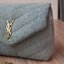 Saint Laurent Blue Denim Lou Lou Toy Bag GHW