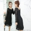 Dress4567 เดรสลูกไม้แขนยาว ซิปหลัง มีซับในอย่างดีทั้งชุด ผ้าลูกไม้เกรดพรีเมียมเนื้อดีลายสวยเนื้อหนามีน้ำหนัก งานสวยเหมือนราคาหลักพัน ทรงสวยเรียบหรูใส่ทำงาน/ใส่ออกงานได้ **พร้อมส่งสีชมพูสีเดียวค่ะ