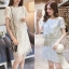 Set_bs1754 ชุดเซ็ทลูกไม้ 2 ชิ้น(เสื้อ+กระโปรง) เสื้อ+กระโปรงเข้ารูปเอวยางยืดชายระบายฟรุ้งฟริ้ง มีซับในอย่างดีทั้งชุด ผ้าลูกไม้คอตตอนเนื้อดีหนาลายสวย งานเซ็ทเข้าชุดสุดน่ารัก ดีไซน์หวานๆ หรูๆ ดูดี ใส่เที่ยว/ใส่ทำงานได้ แยกแมทช์กับตัวอื่นได้